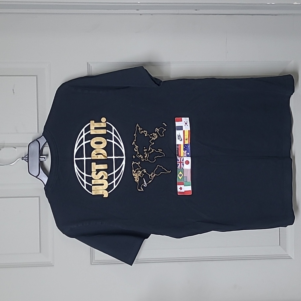🩴Nike Men's Black Olympic Logo T-shirt Size Large